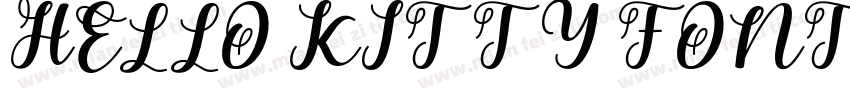 HELLO KITTY FONT字体转换